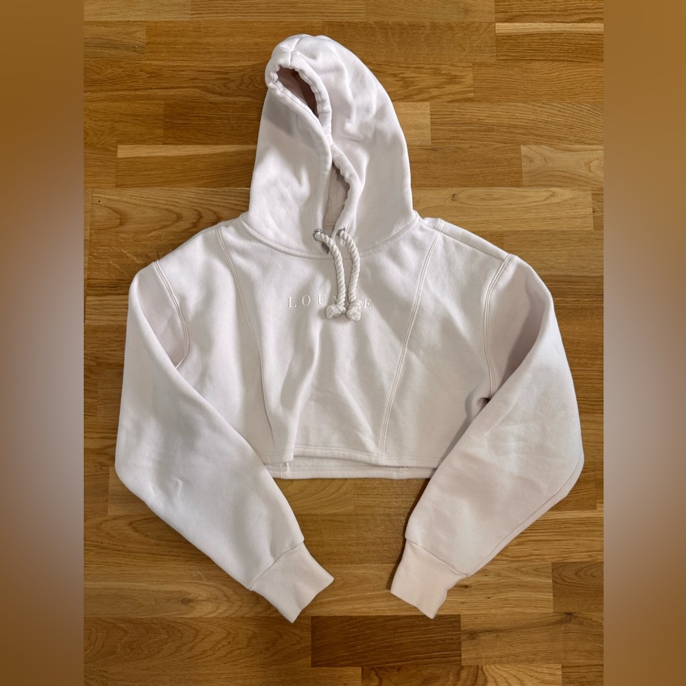 Lounge Cropped Hoodie Sweater